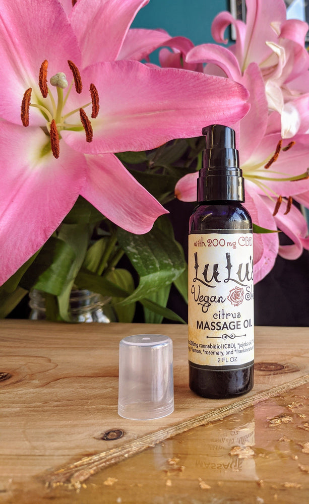 Hemp Moisturizing Body/ Massage Oil - Lulu's Vegan Skin